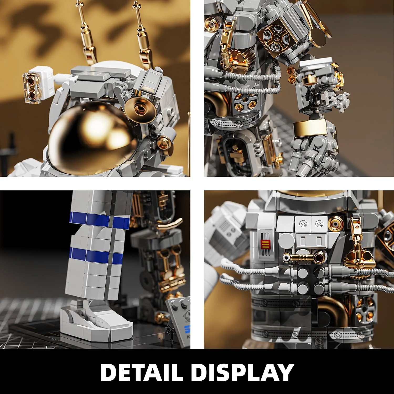 TYCOLE City Weltraum-Astronaut Bauspielzeug mit Display-Ständer Deko für Kinderzimmer oder Büro kreatives Konstruktionsspielzeug Geburtstagsgeschenk für Jungen und Mädchen ab 6 Jahren(860 Teile) - Image 6