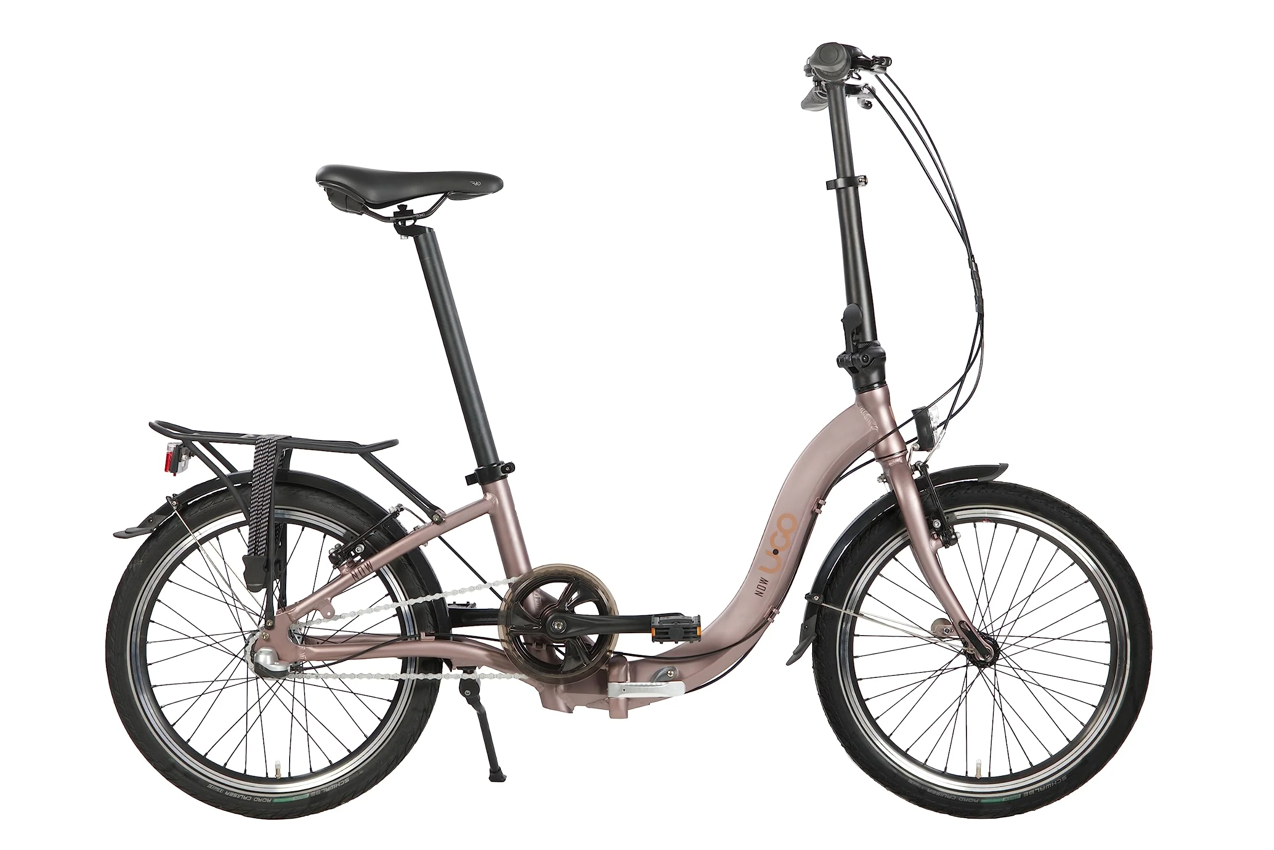 U.GO Unisex-Adult Now U•GO i3 Folding Bike 20", Low Entry Klappräder, Brown, Uni - Image 2