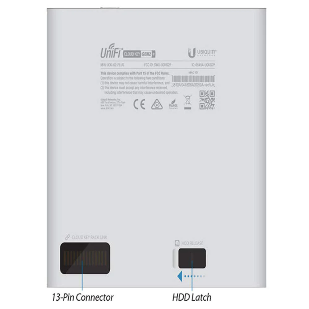 Ubiquiti Networks UniFi Cloud Key Gen2 Plus Server zur Netzwerküberwachung Gigabit Ethernet - Image 5