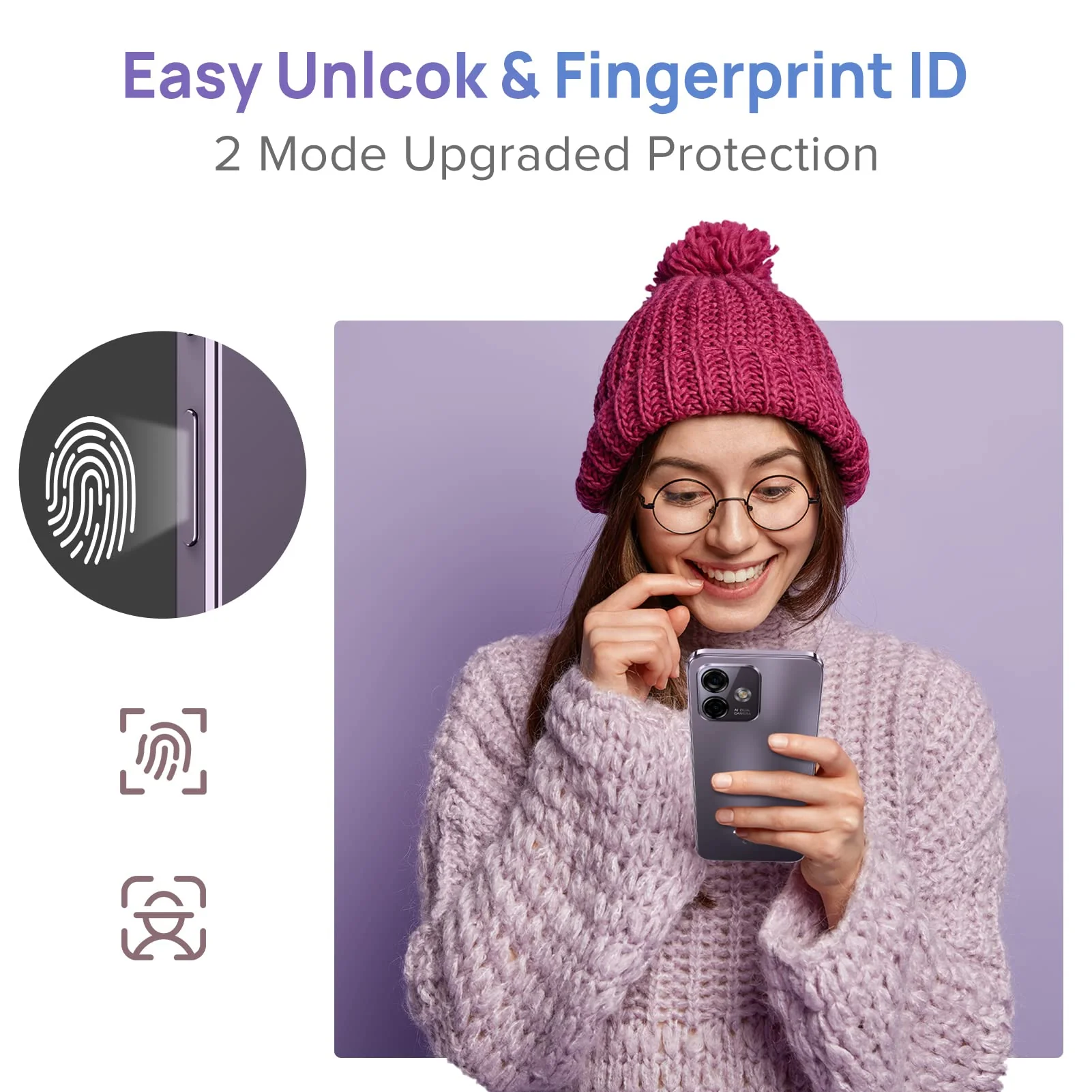Ulefone Note 16 Pro(16GB+512GB) Smartphone Ohne Vertrag,Octa Core 6.52" HD+ Display Android 13 Handy,4400mAh 50MP+8MP Kamera,Fingerabdruck,GPS,OTG Dual SIM,5G WiFi Volte,Simlockfreie Handys(Schwarz) - Image 3