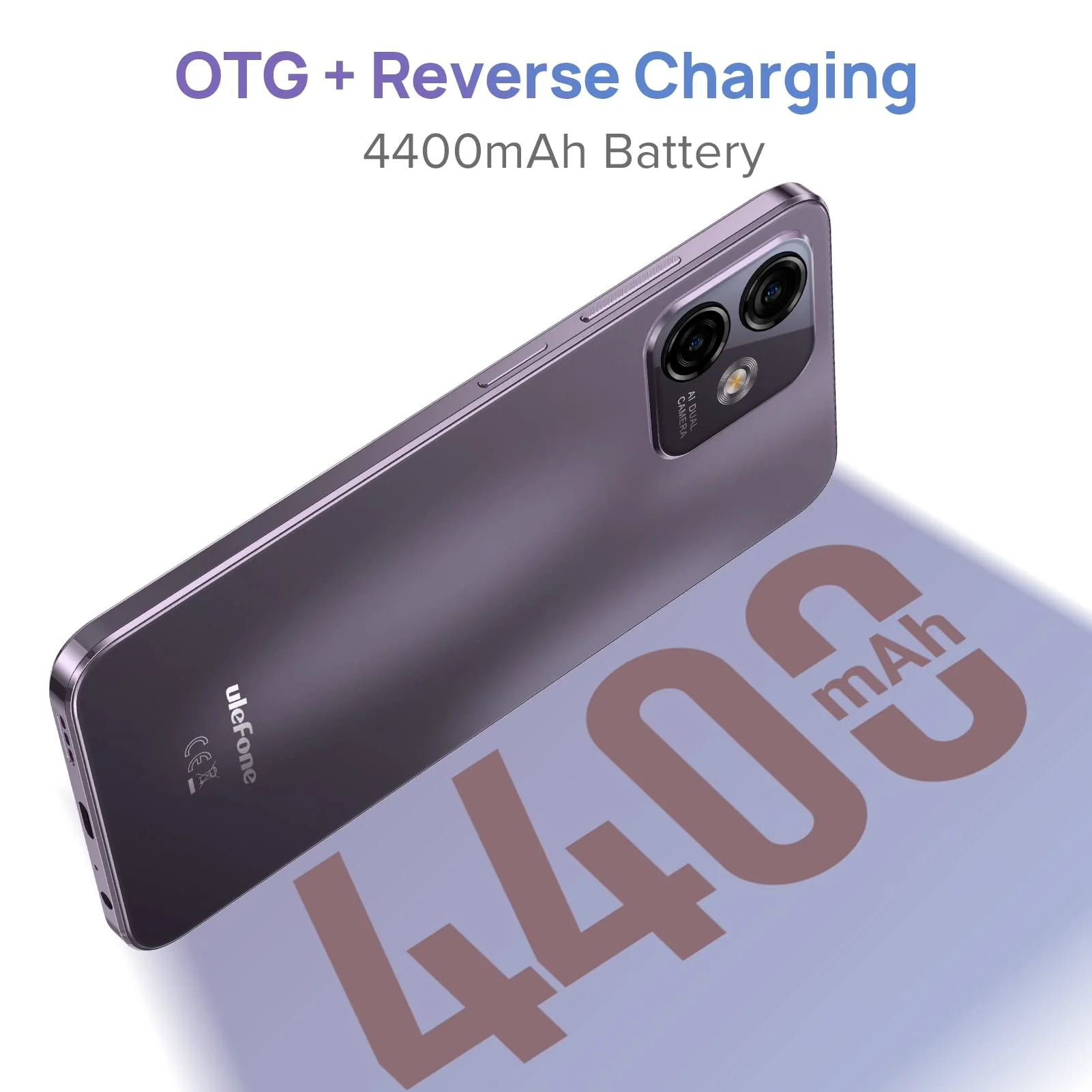 Ulefone Note 16 Pro(16GB+512GB) Smartphone Ohne Vertrag,Octa Core 6.52" HD+ Display Android 13 Handy,4400mAh 50MP+8MP Kamera,Fingerabdruck,GPS,OTG Dual SIM,5G WiFi Volte,Simlockfreie Handys(Schwarz) - Image 4
