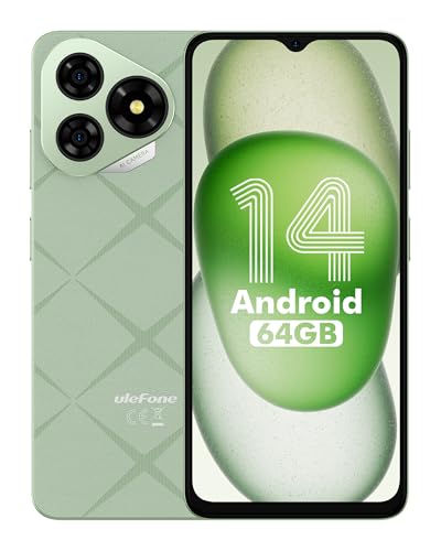 Ulefone Note 19 Smartphone Ohne Vertrag, 6GB + 64GB /512GB TF Handy Günstig, 6.56 Zoll HD+ Android 14 Smartphone, 5000mAh Batterie 8MP Kamera Simlockfreie Handy, 4G Dual SIM/Face ID/GPS-Grün - Image 10