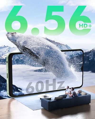 Ulefone Note 19 Smartphone Ohne Vertrag, 6GB + 64GB /512GB TF Handy Günstig, 6.56 Zoll HD+ Android 14 Smartphone, 5000mAh Batterie 8MP Kamera Simlockfreie Handy, 4G Dual SIM/Face ID/GPS-Grün - Image 14