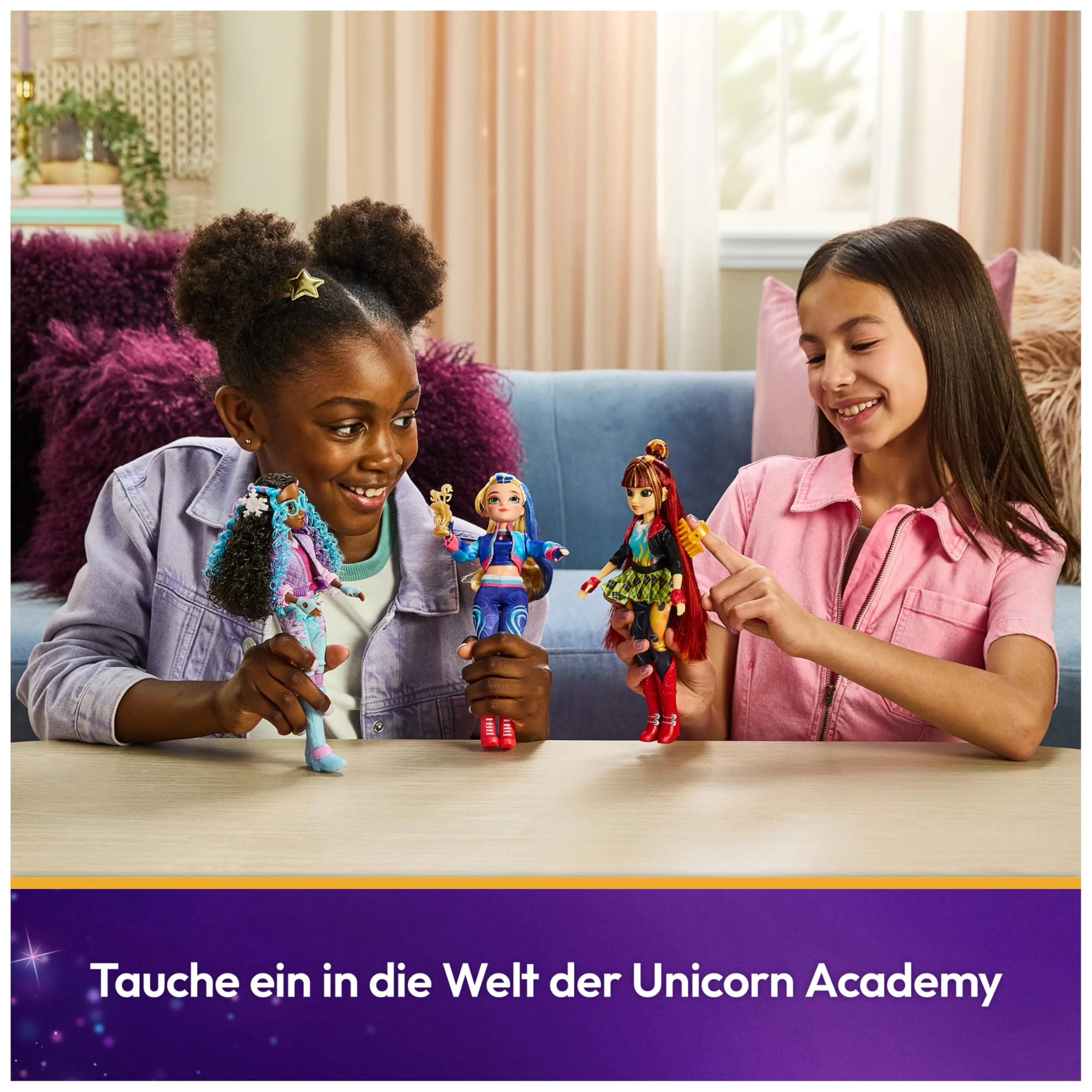 Unicorn Academy Ankleidepuppe Isabel - die Originalpuppe zur beliebten Netflix-Serie, 24 cm groß, mit echtem Haar, abnehmbarer Kleidung und Accessoires, für Kinder ab 4 Jahren - Image 4