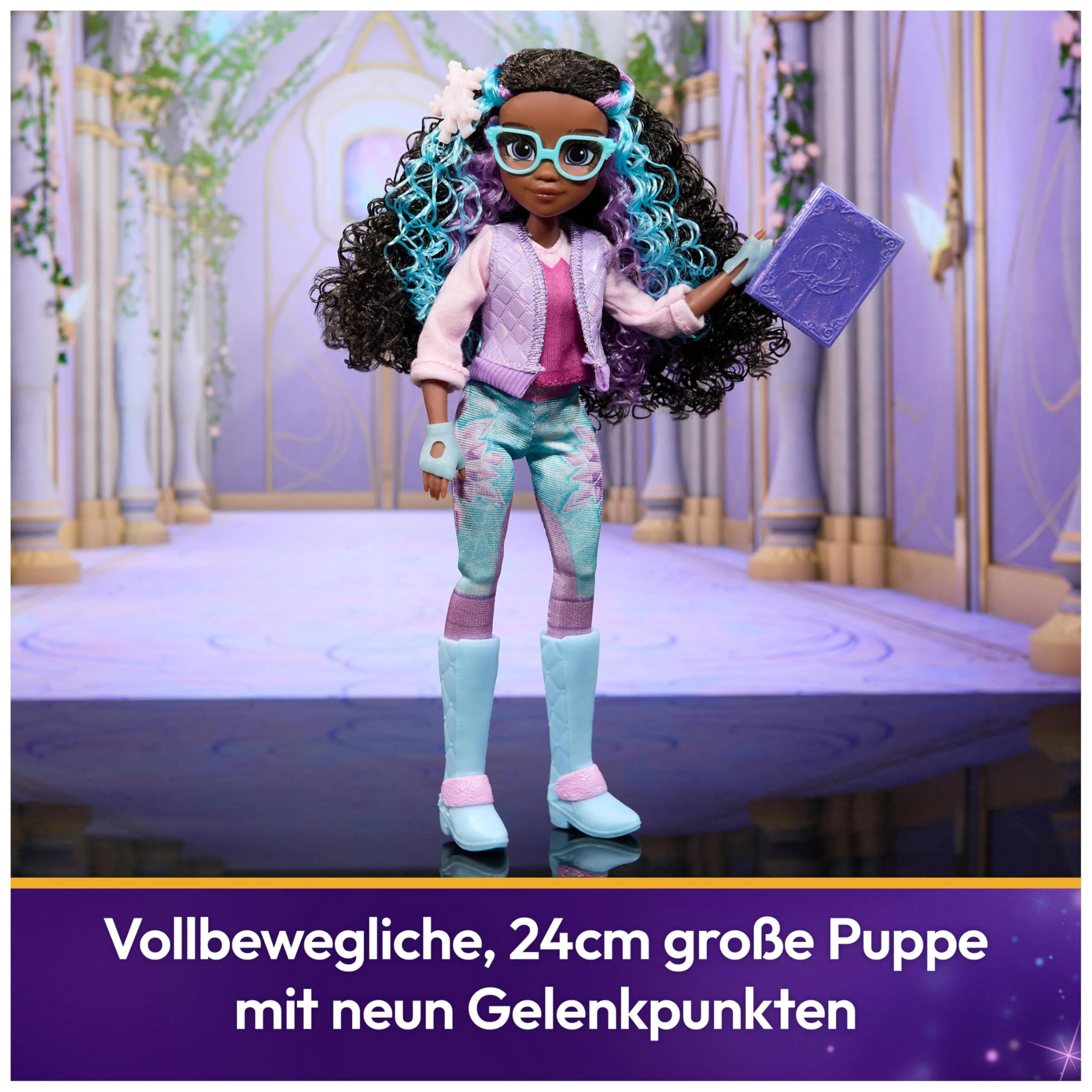 Unicorn Academy Ankleidepuppe Layla - die Originalpuppe zur beliebten Netflix-Serie, 24 cm groß, mit echtem Haar, abnehmbarer Kleidung und Accessoires, für Kinder ab 4 Jahren - Image 6