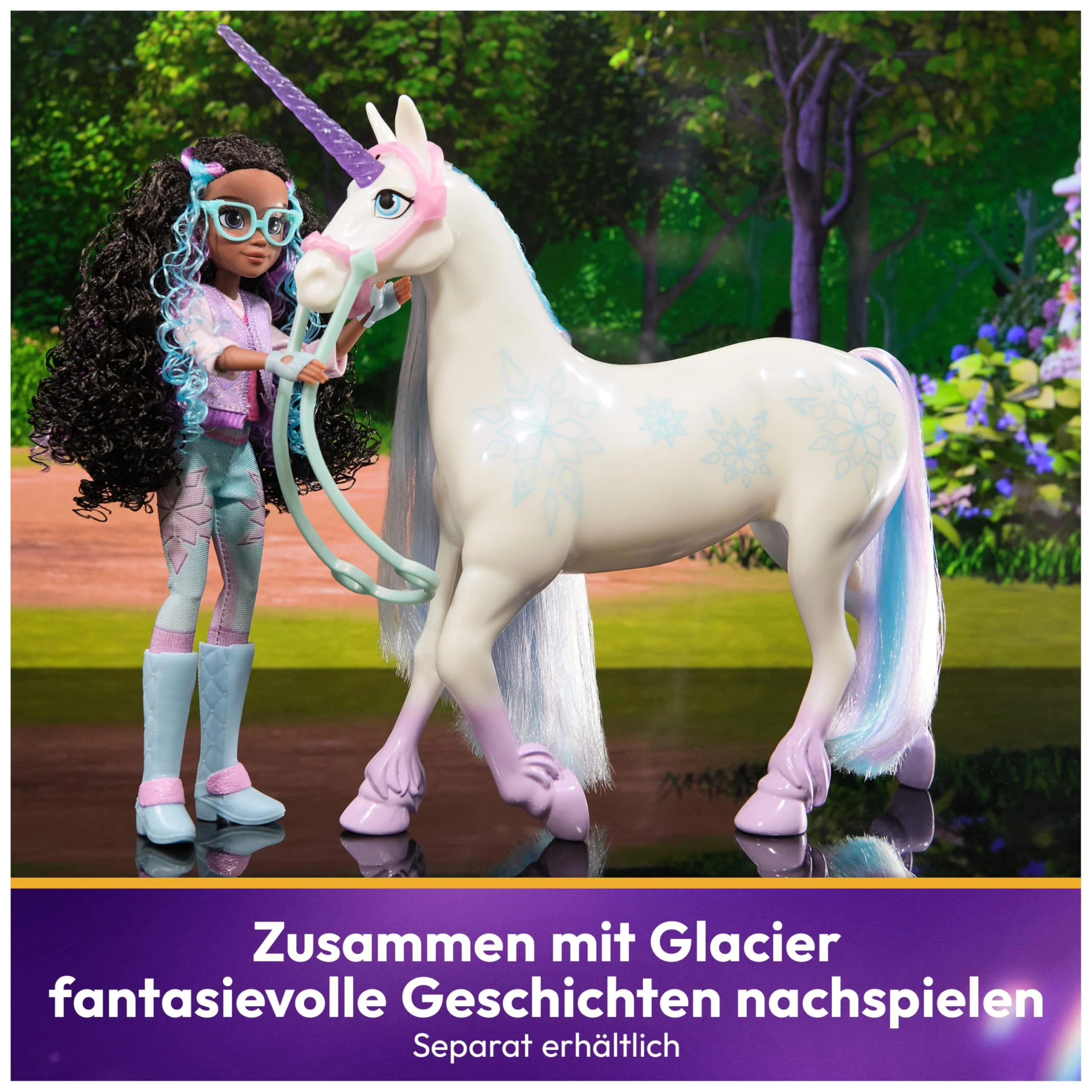 Unicorn Academy Ankleidepuppe Layla - die Originalpuppe zur beliebten Netflix-Serie, 24 cm groß und mit 5 Accessoires für fantasievolles Rollenspiel, für Kinder ab 4 Jahren - Image 8