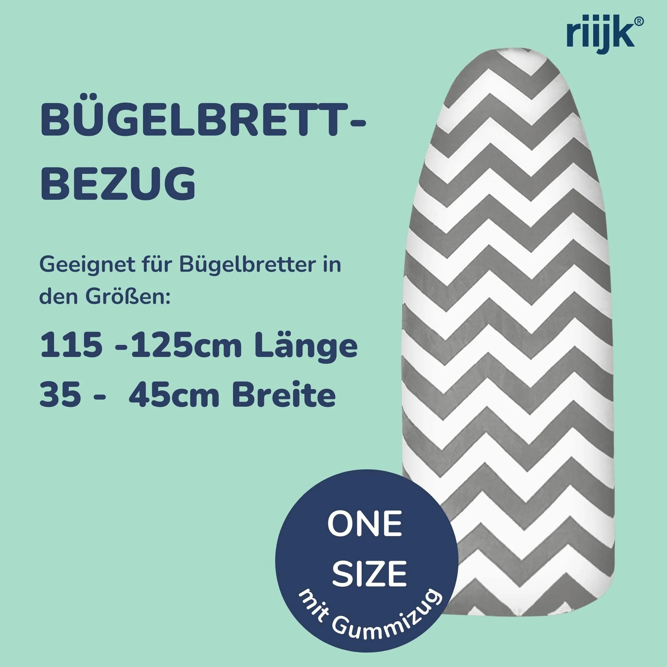 Universaler Bügelbrettbezug bis 125x45 extra dicke Baumwolle - Bügelauflage Set inkl. Bügelhilfe, Spanner, Bügeldecke - Bügelbrett Bezug 12x40 für Dampfbügeleisen - Image 6