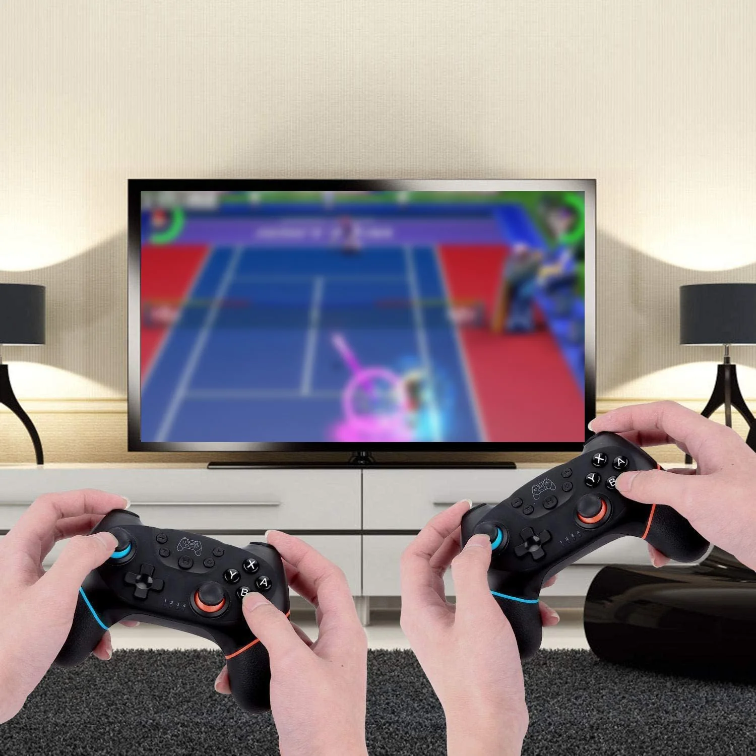 UPDATE-VERSION Controller für Switch/Switch Lite/Switch OLED, Controller für Switch Pro mit Aufwachen, Wireless Controller für Switch mit 6-Achsen Gyroskop, Double Shock, Turbo und Screenshot - Image 3