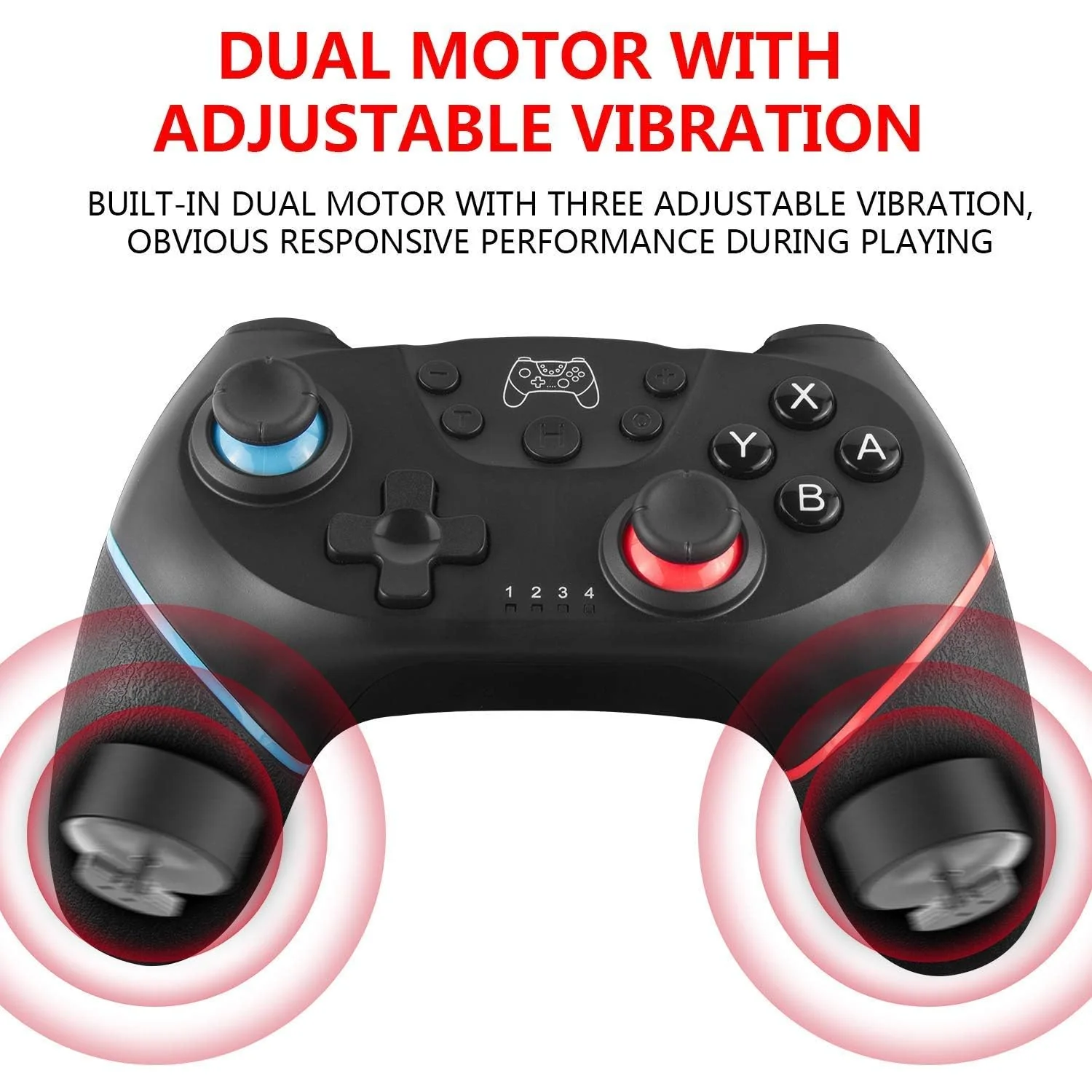 UPDATE-VERSION Controller für Switch/Switch Lite/Switch OLED, Controller für Switch Pro mit Aufwachen, Wireless Controller für Switch mit 6-Achsen Gyroskop, Double Shock, Turbo und Screenshot - Image 4