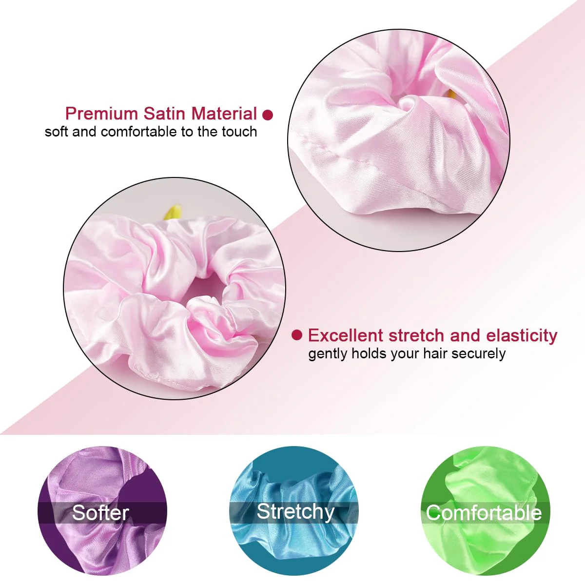 URAQT Leuchtende Haargummis, 6PCS Mallorca Party Accessoires, Leuchtende Haarbänder Neon Haargummi, Haargummis Damen Mädchen Haarschmuck Festival Accessoires für Weihnachten, Geburtstag, Neujahr - Image 5