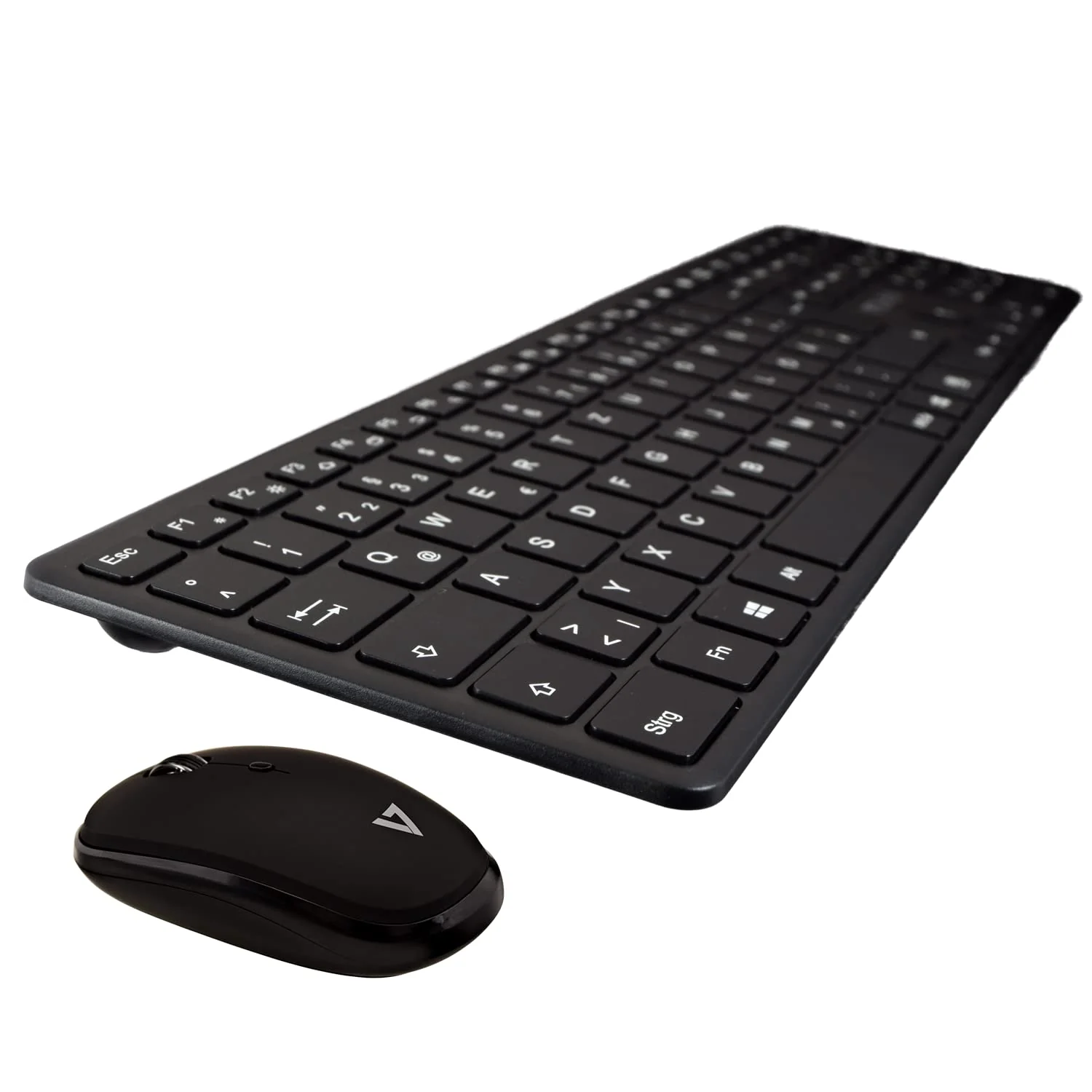 V7 CKW550DEBT Bluetooth Slim Keyboard und Silent Mouse Combo, 2.4GHZ Dual Mode, Deutsch QWERTZ, 4-Tasten-Maus mit Einstellbarer DPI - Image 2