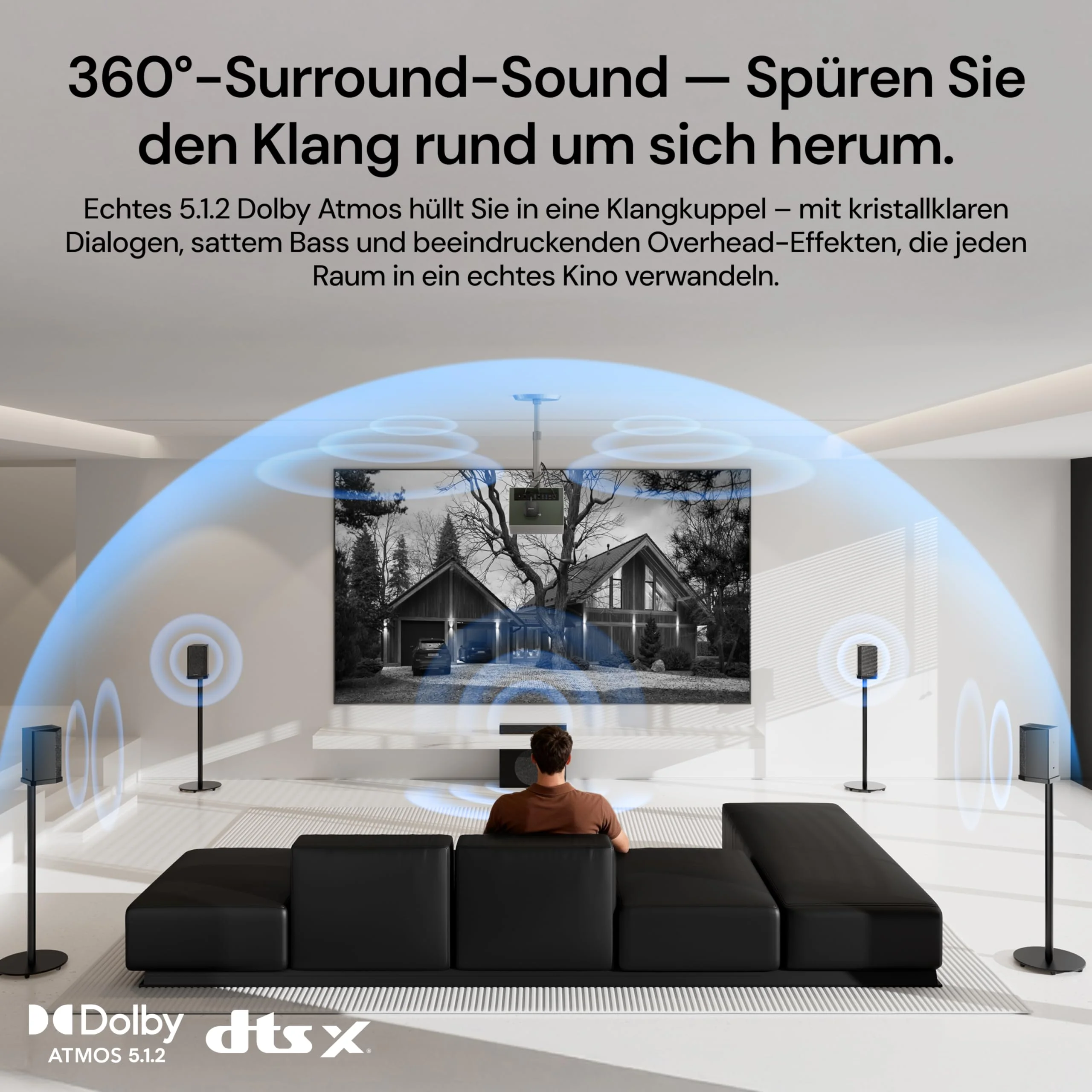 Valerion ThunderBeat Lautsprecherständer – Schneller Aufbau, Kippschutz, Tragkraft bis zu 4 kg, werkzeugloses Design für Heimkino- und drahtlose Surround-Systeme (1 Paar) - Image 6