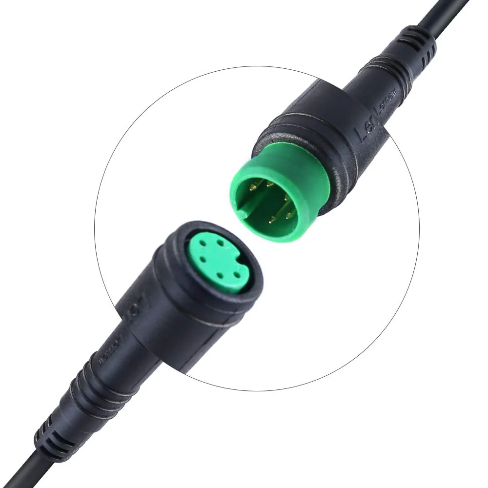 Varstrom 5-Pin Stecker Display Verlängerungskabel 22 Zoll wasserdicht Weiblich & Männlich Stecker Draht für E-Bike-Umbausatz Elektrisches Fahrrad Display