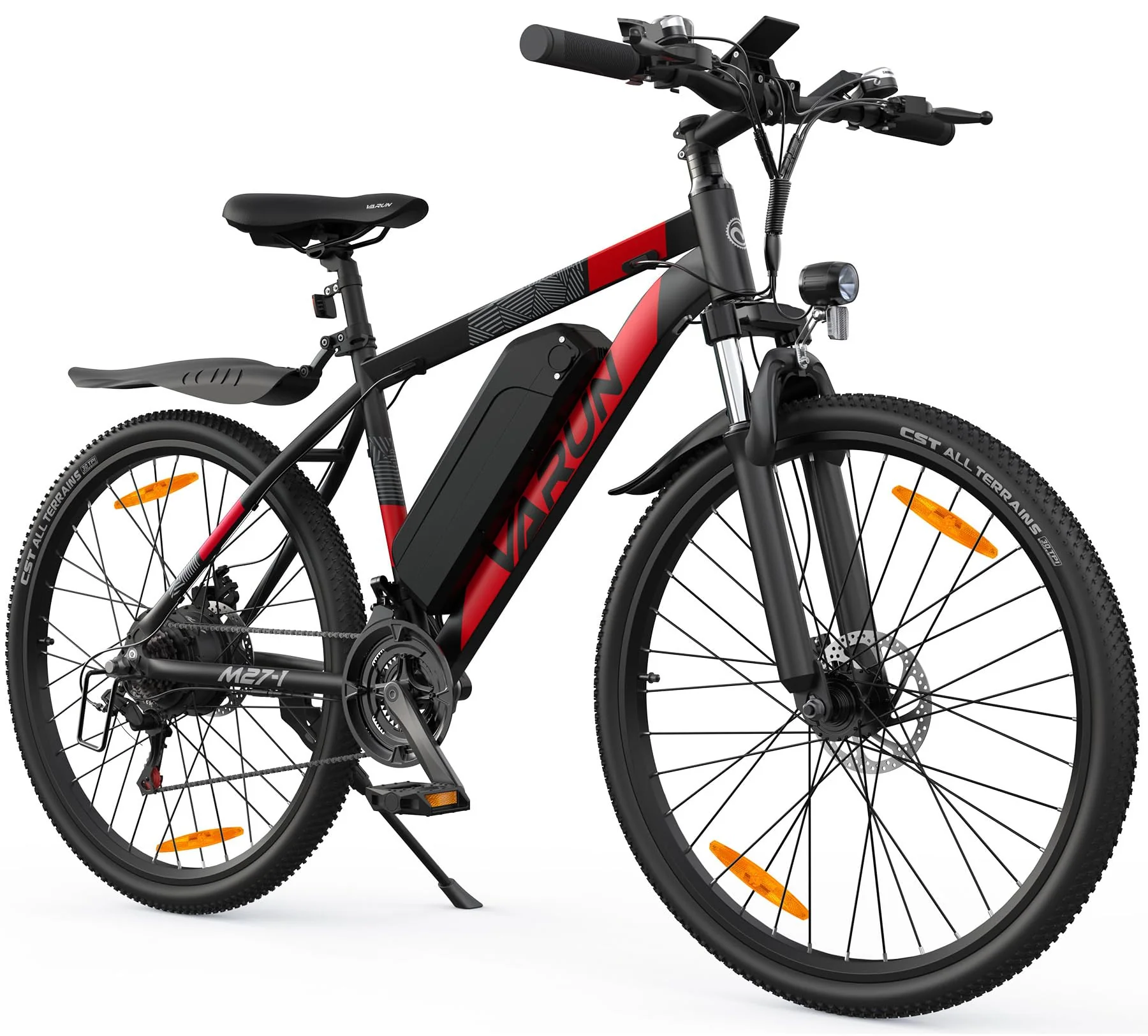 VARUN E Bike Herren Damen 27,5 Zoll E-Mountainbike mit 250W Motor 48V 13Ah Li-Ion Akku, Elektrofahrrad mit 21-Gang-Getriebe, LCD-Display, Federgabel MTB, Laufleistung 50-100KM - Image 5