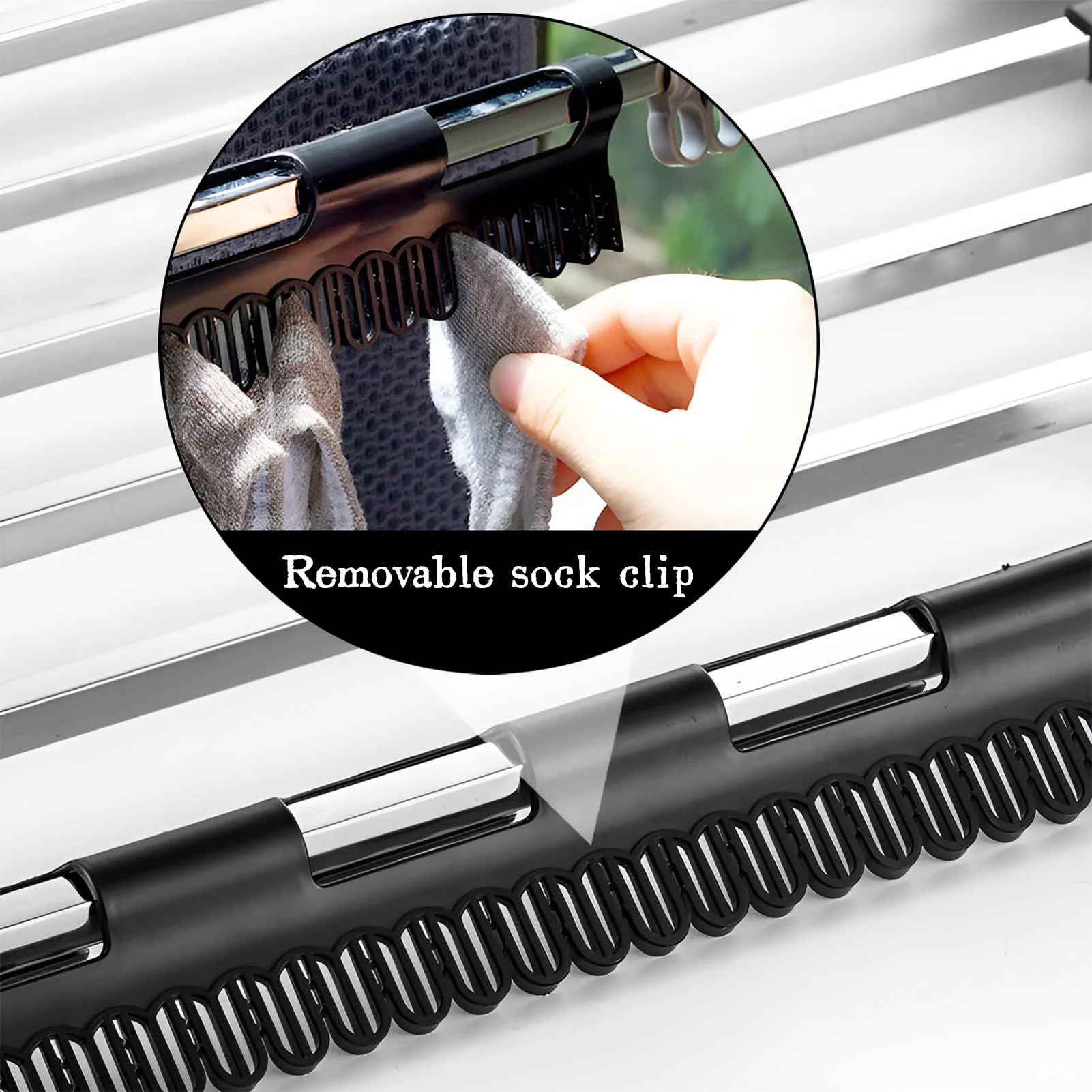 vcsjw 4 Stück Sockentrockner,Socken Aufhänger Für Wäscheständer,Sockenhalter Wäscheständer,Wäscheständer Sockenhalter,Sockenbügel Kunststoff,Sockenaufhänger,Für Socken, Unterwäsche, Kleine Kleidung - Image 5