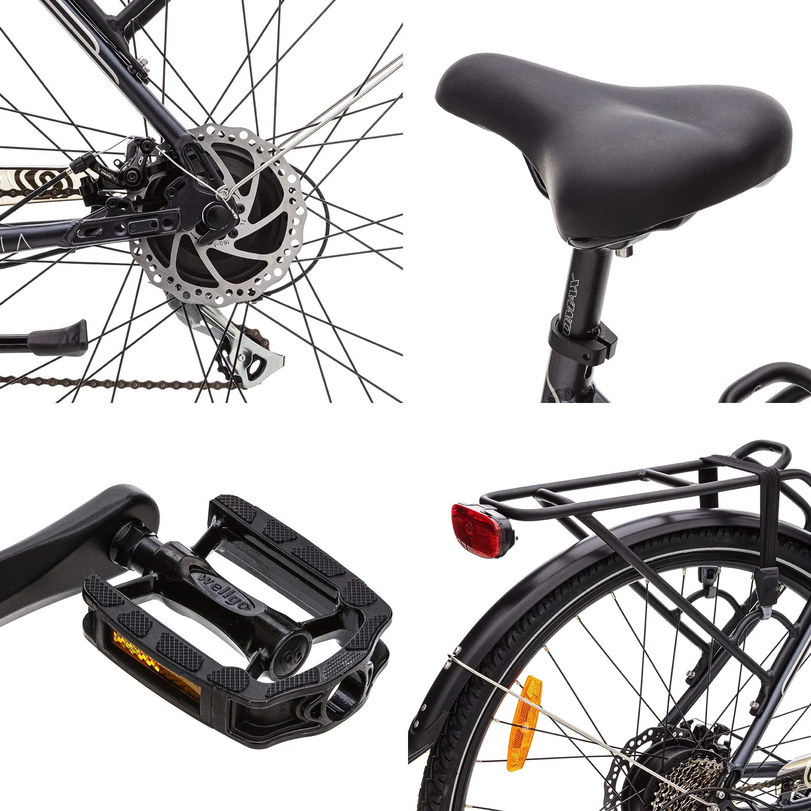 VecoCraft Elektrofahrrad E Bike Athena E-Bike Trekking Pedelec für Damen Herren, 28Zoll Urban Citybike, mit 36V 250W 13Ah Akku 25km/h 100km, Shimano 8-Gang Electric Bike
