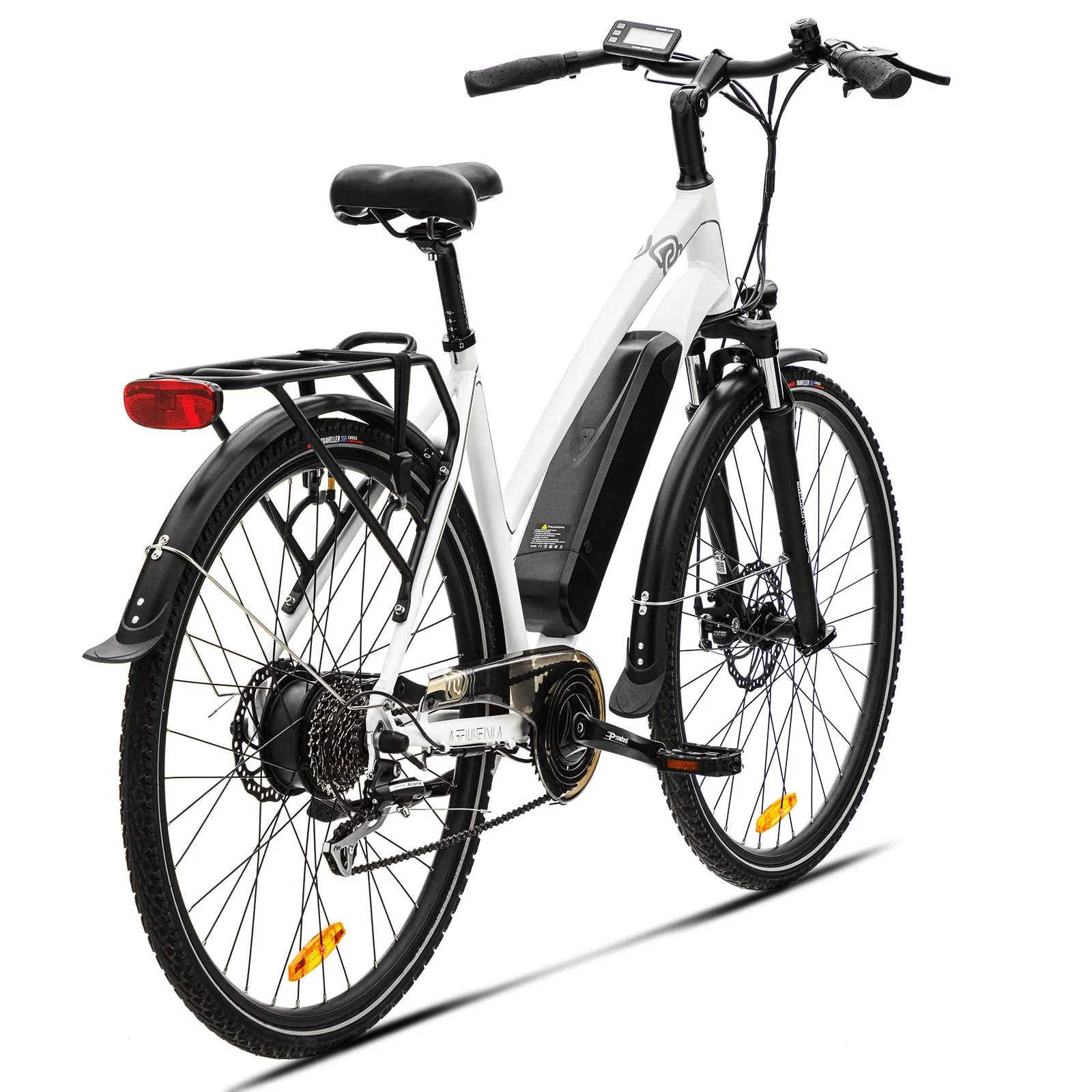 VecoCraft Elektrofahrrad E Bike Athena, Trekking Pedelec für Damen Herren, 28 Zoll Urban Citybike, mit 36V 250W 13Ah Akku 25km/h 100km, Shimano 8-Gang Electric Bike, Weiss - Image 6