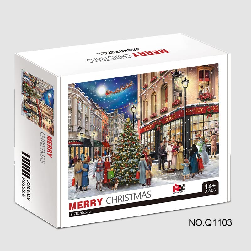 VENQI Puzzle für Erwachsene 1000 Weihnachten, Puzzles für Erwachsene und Alter 14 Jahre, Familienpuzzles, Heimunterhaltung, Spiele 70 x 50 cm - Image 6