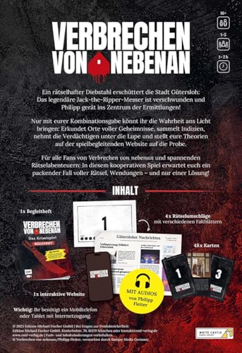 Verbrechen von nebenan: Das Krimispiel zum Nr. 1-Podcast. (Un) schuldig?! – EIN spektakulärer Fall für 1–5 Personen ab 16 Jahren – Mit Audios von Philipp Fleiter - Image 9