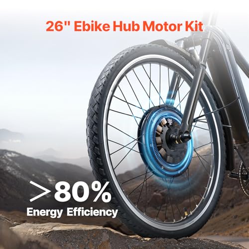 VEVOR 1000 W Elektro-Fahrrad Kit, 48 V 420 U/min φ650mm Vorderrad-E-Bike-Nabenmotorsatz mit verbessertem Geschwindigkeitsregler, Gasgriffsatz, LCD-Display und PAS-System für Rennrad - Image 10