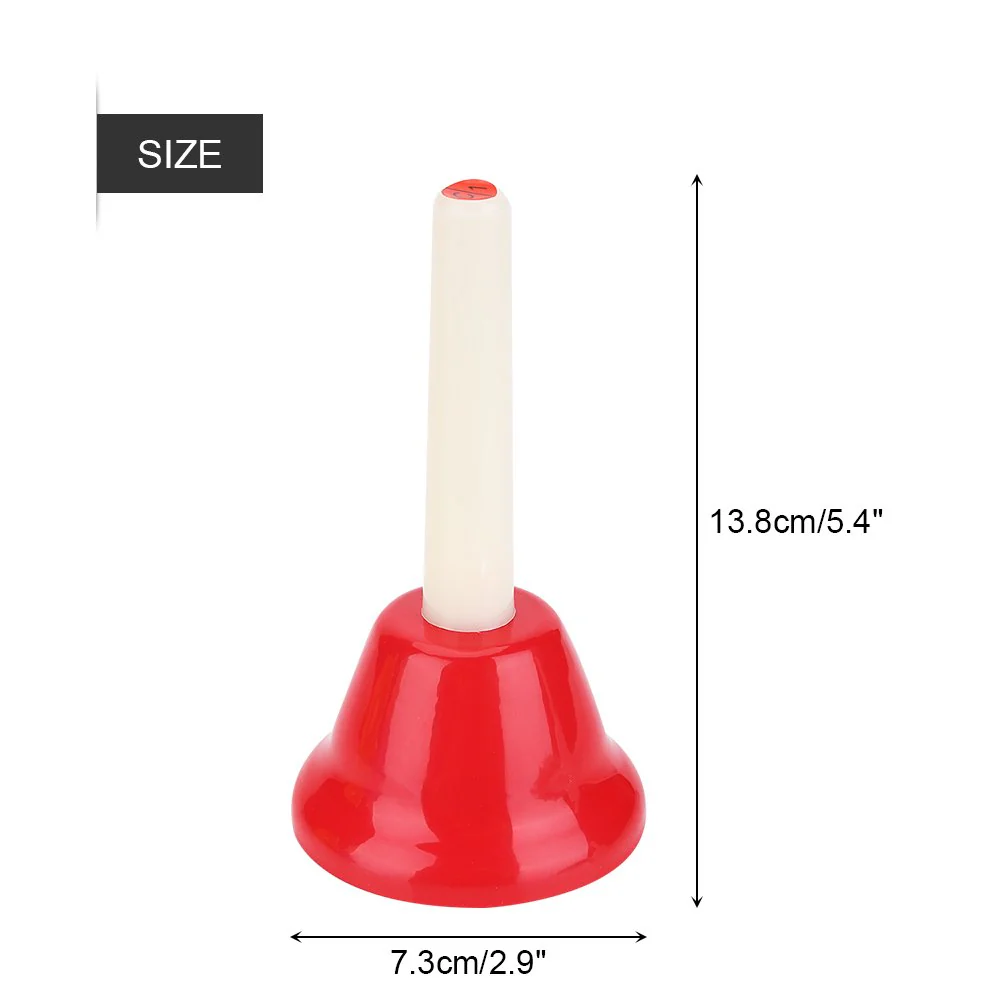 VGEBY Handklingel Set, 8 Note Metall Musial Handbells Diatonische Glocken Pädagogische Instrumente Spielzeug Montessori Glocken - Image 8