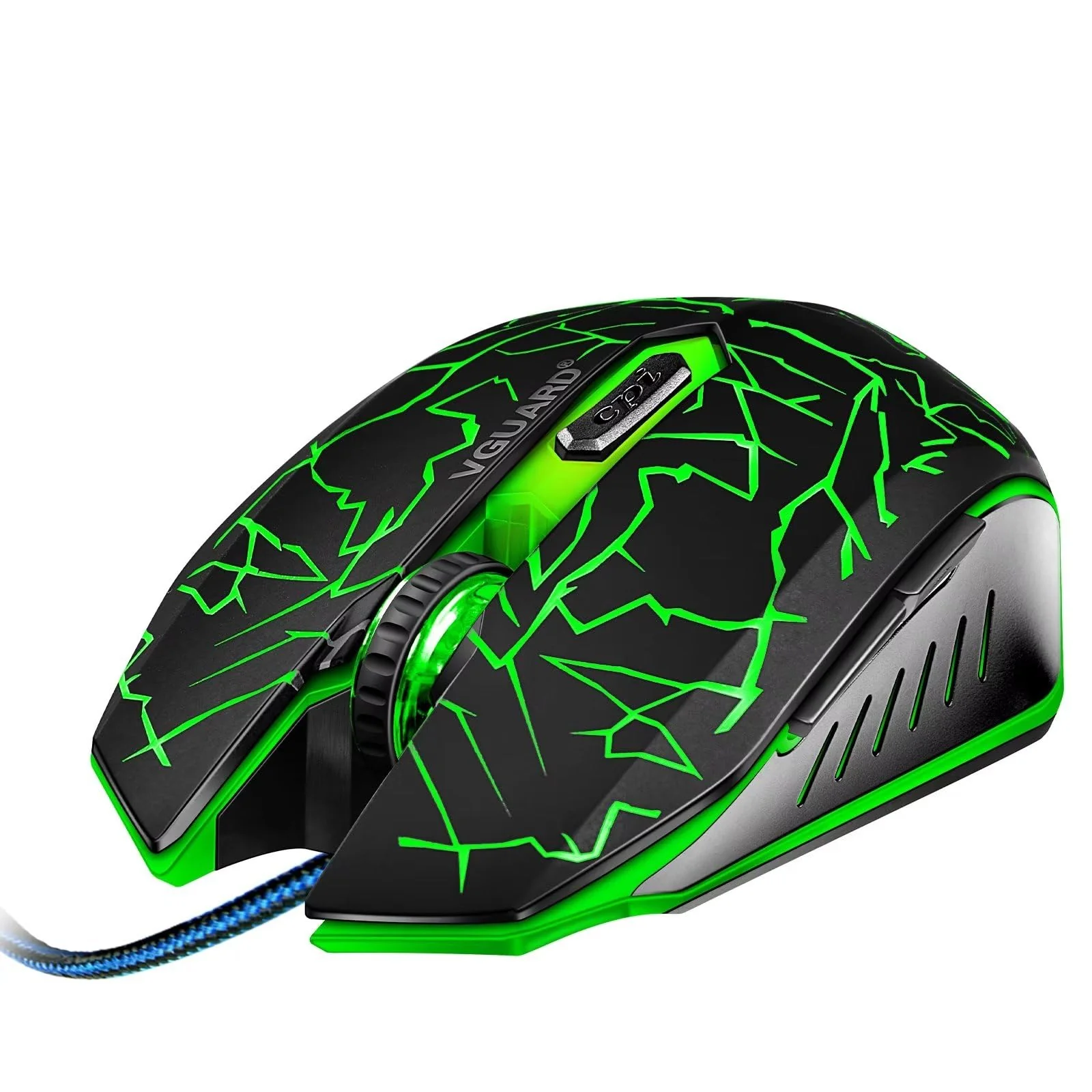 VGUARD Gaming Maus, Wired Hohe Präzision Optische Professionelle Wired Gaming Maus mit 6 Tasten/7-Modi LED Design für pro Gamer - Schwarz - Image 11