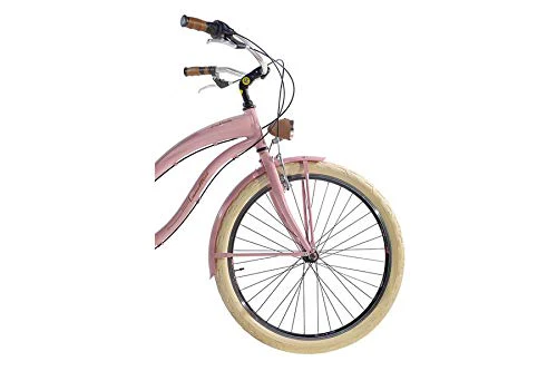Via Veneto by Canellini Fahrrad Rad Citybike CTB Frau Vintage Retro American Cruiser Alluminium Rosa - Image 2