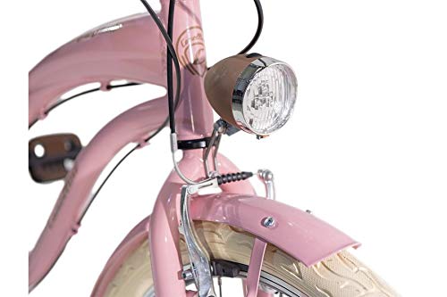 Via Veneto by Canellini Fahrrad Rad Citybike CTB Frau Vintage Retro American Cruiser Alluminium Rosa - Image 6