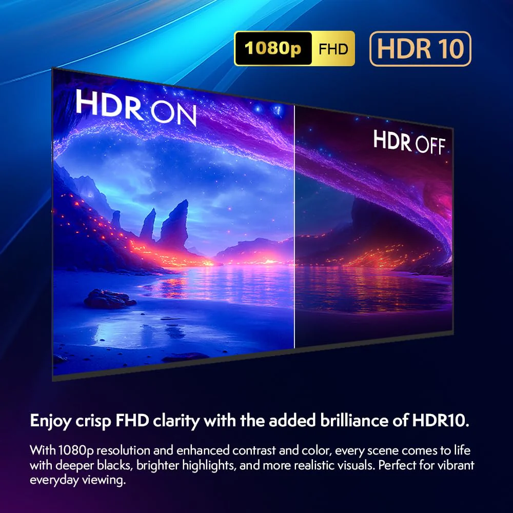 Vibox 40-Zoll Full HD LED Smart TV | WebOS | 3X HDMI, 2X USB | Wandmontage kompatibel | Gestenfernbedienung mit Streaming-Steuerung - Image 11