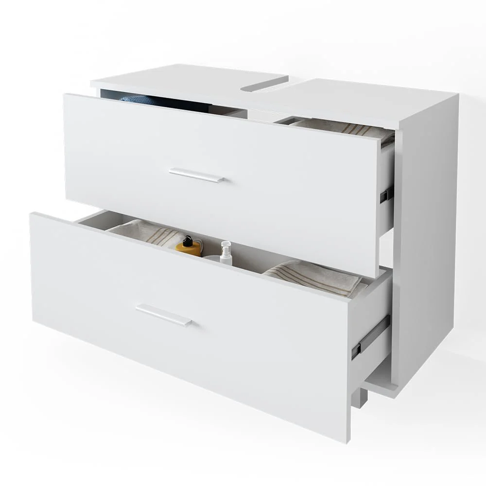 Vicco Waschbeckenunterschrank Ilias, Weiß, 80 x 60.8 cm - Image 6