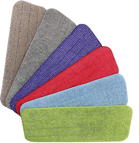 Vicloon Mop Pads, 6 Stück Mop Microfaser Reinigung Pads, Wischmopp-Reinigungskissen für Alle Sprühwischer & Reveal Wischmopps Waschbar, 42×14 cm