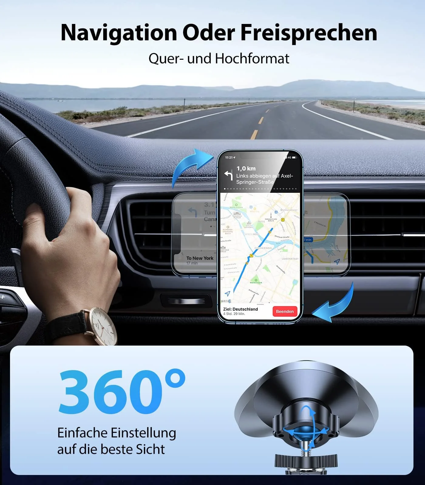 VICSEED Handyhalterung Auto Magnet Lüftung für Magsafe Autohalterung [Starker Magnet mit 20 xN55] Magnetische KFZ Handy Halterung Kompatibel für iPhone 17 16 15 14 13 12 Pro Max Samsung S25 Ultra - Image 3