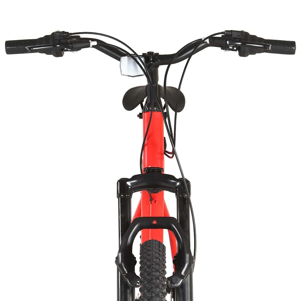 vidaXL Mountainbike 21 Gang 29 Zoll Rad mit Kettenwechsler Scheibenbremsen Schnellspann-Sattelstützenklemme Fahrrad Sportfahrrad 53cm Rahmen Rot - Image 3