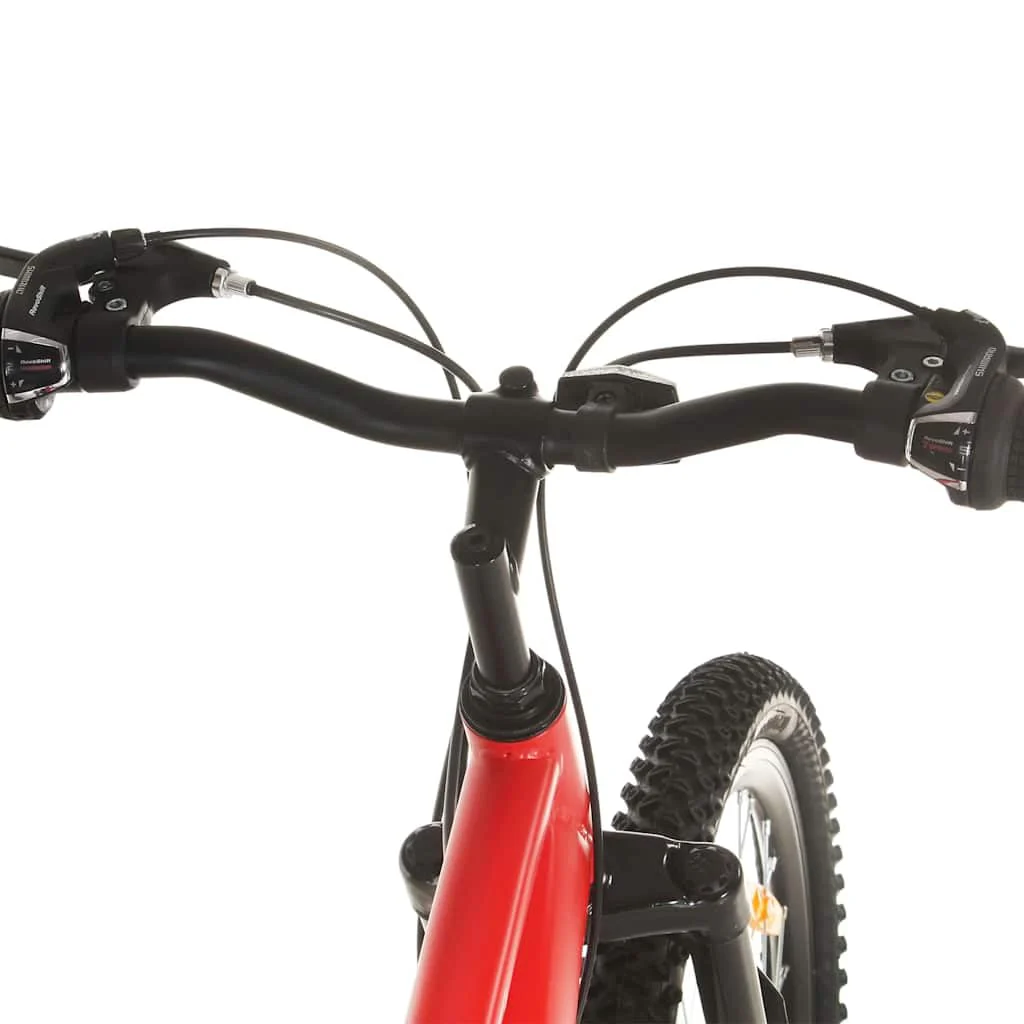 vidaXL Mountainbike 21 Gang 29 Zoll Rad mit Kettenwechsler Scheibenbremsen Schnellspann-Sattelstützenklemme Fahrrad Sportfahrrad 53cm Rahmen Rot - Image 5