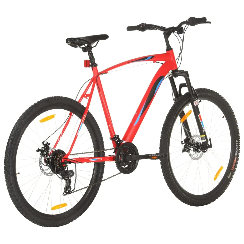 vidaXL Mountainbike 21 Gang 29 Zoll Rad mit Kettenwechsler Scheibenbremsen Schnellspann-Sattelstützenklemme Fahrrad Sportfahrrad 53cm Rahmen Rot - Image 6