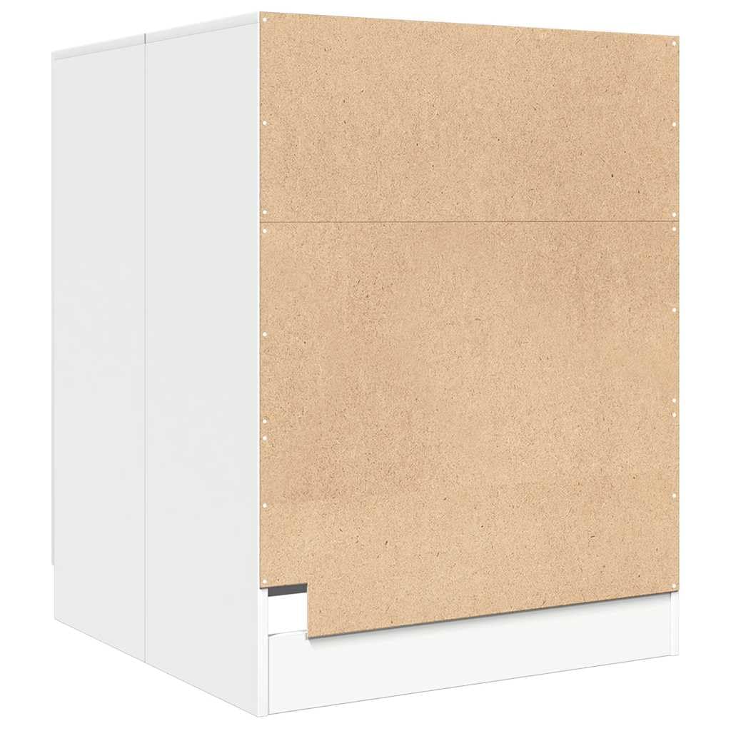 vidaXL Waschmaschinenschrank Badschrank Badmöbel Badezimmerschrank Schrank Badezimmermöbel Trocknerschrank Weiß 71x71,5x91,5cm - Image 16
