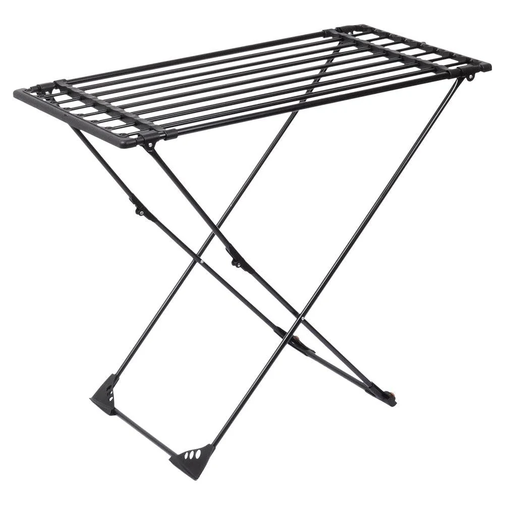 Vilde Wäscheständer Standtrockner | Wäschetrockner Drying Rack | Metall Ausziehbar Schwarz XXL 110-189 cm - Image 2