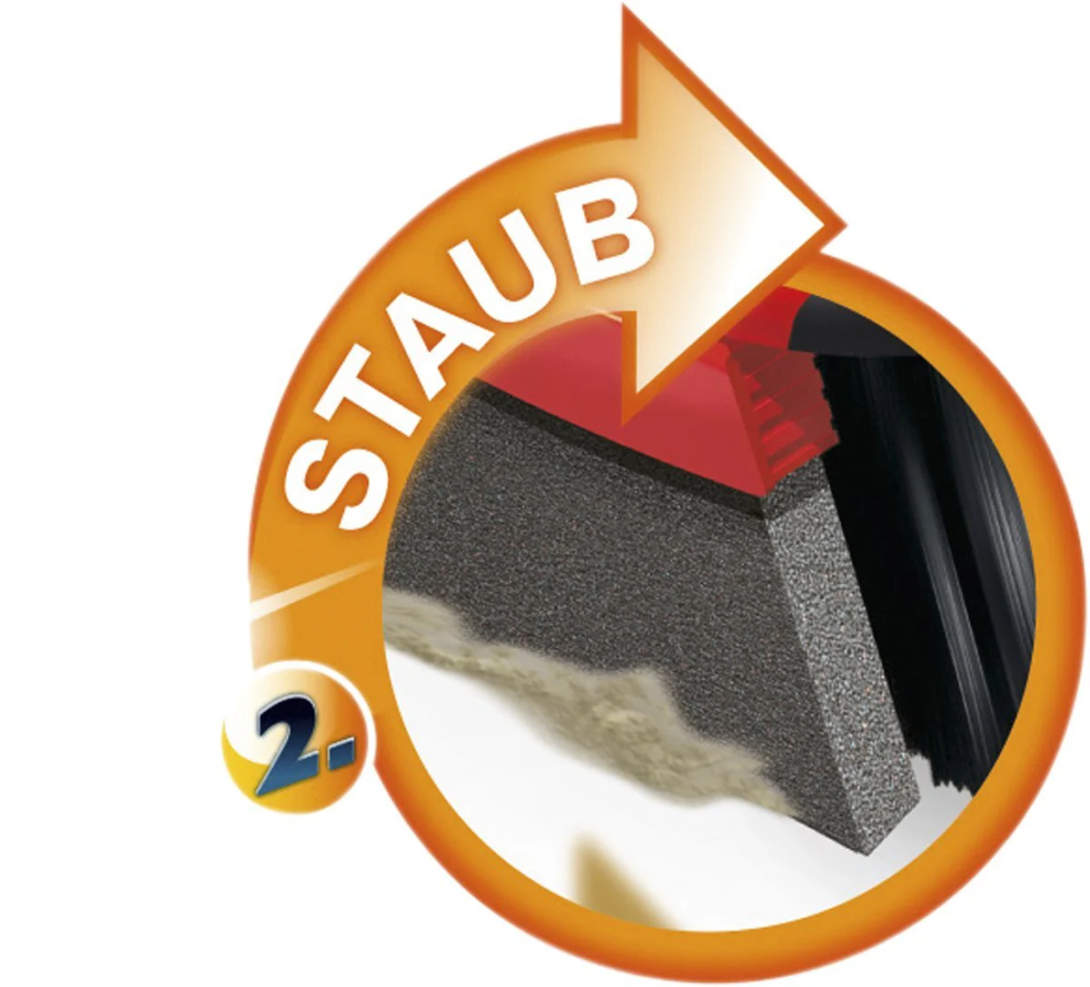 Vileda DuActiva Besen mit 3-TLG Stiel und 2in1 Kehrset, wirbelt Staub Nicht auf, Handfeger & Kehrschaufel, Besen mit Mikroschaum, Eco-Verpackung, mittel - Image 16