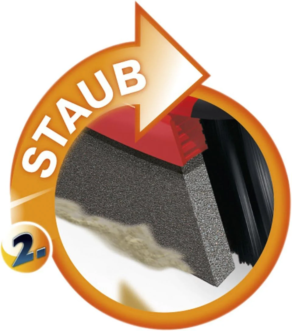 Vileda DuActiva Besen mit 3-TLG Stiel und 2in1 Kehrset, wirbelt Staub Nicht auf, Handfeger & Kehrschaufel, Besen mit Mikroschaum, Eco-Verpackung, mittel - Image 7
