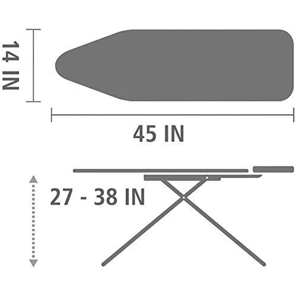 Vileda Express Rapid Bügelbrettbezug für Dampfbügelstation, metallisierte und wärmereflektierende Oberfläche für schnelleres Bügeln, Bügelbretter von 30-45cm x 110-130cm, Farbe Silber-Grau Metallic - Image 11