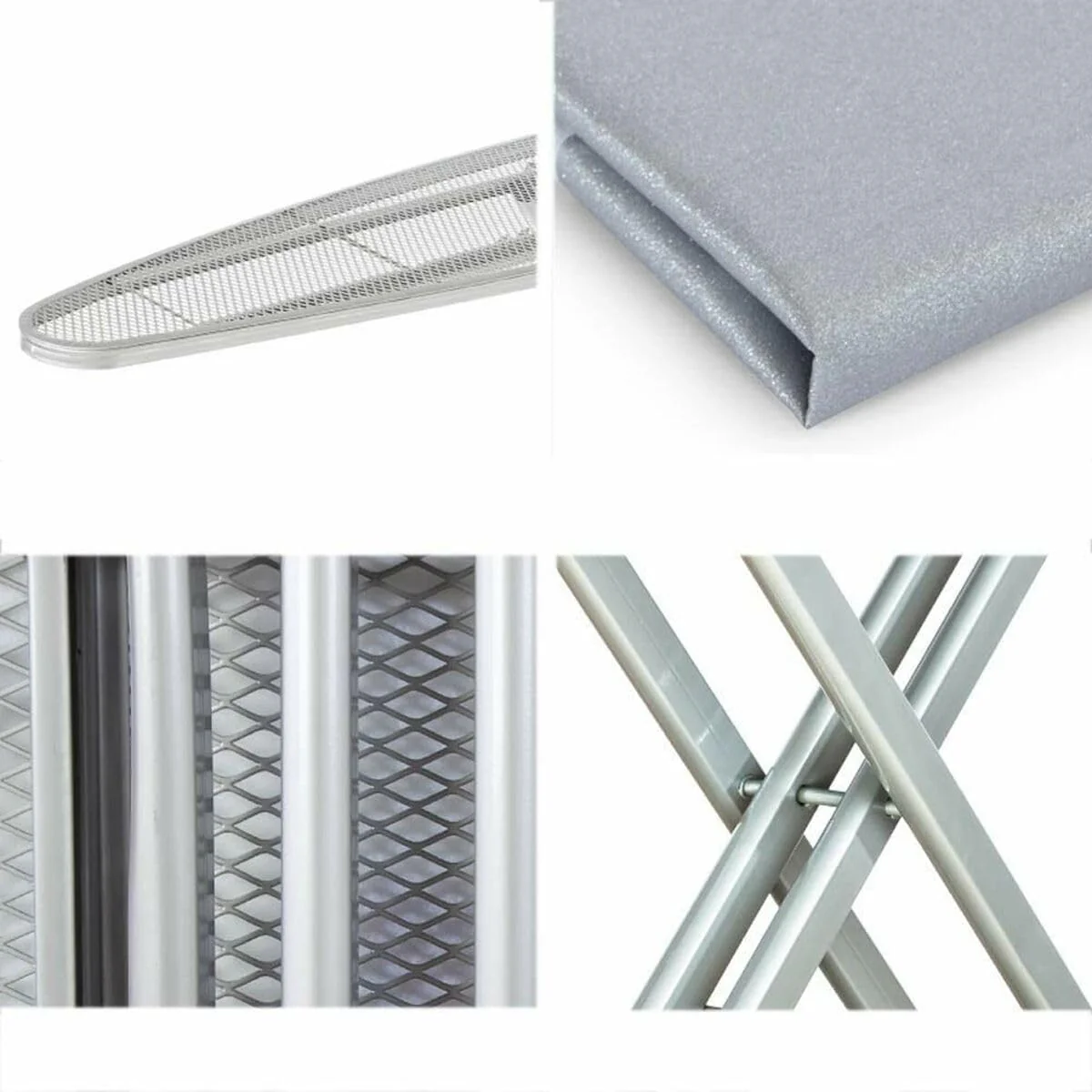 Vileda Express Rapid Bügelbrettbezug für Dampfbügelstation, metallisierte und wärmereflektierende Oberfläche für schnelleres Bügeln, Bügelbretter von 30-45cm x 110-130cm, Farbe Silber-Grau Metallic - Image 12