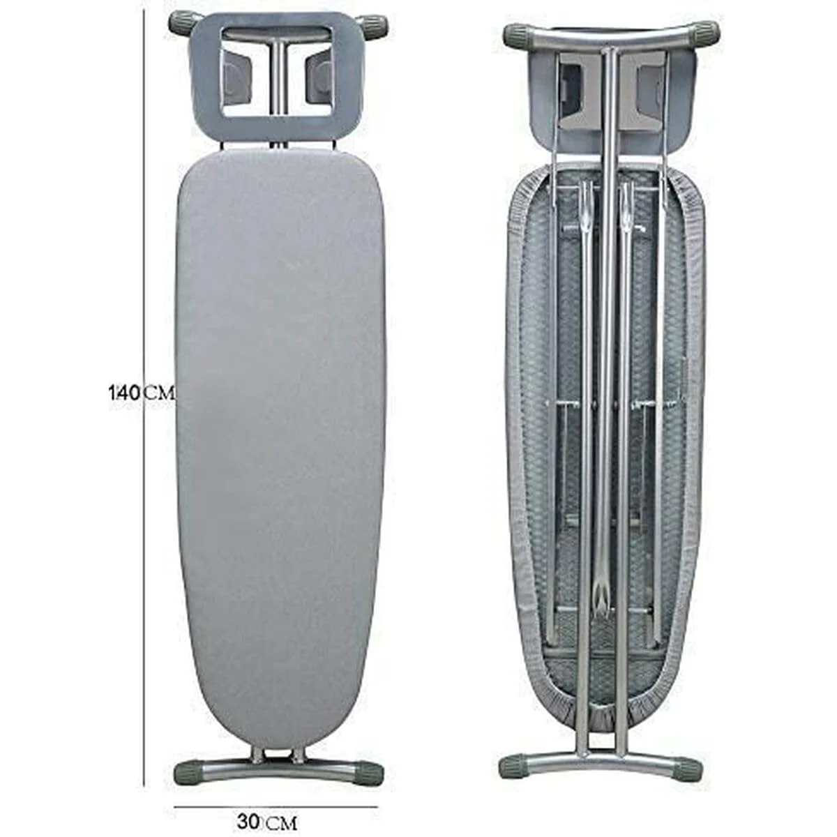 Vileda Express Rapid Bügelbrettbezug für Dampfbügelstation, metallisierte und wärmereflektierende Oberfläche für schnelleres Bügeln, Bügelbretter von 30-45cm x 110-130cm, Farbe Silber-Grau Metallic - Image 13