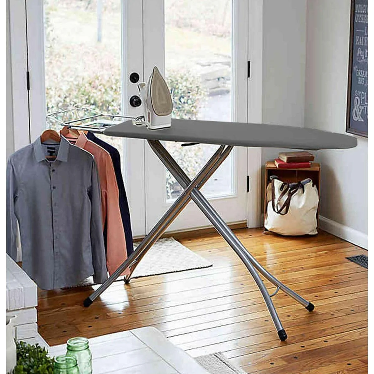 Vileda Express Rapid Bügelbrettbezug für Dampfbügelstation, metallisierte und wärmereflektierende Oberfläche für schnelleres Bügeln, Bügelbretter von 30-45cm x 110-130cm, Farbe Silber-Grau Metallic - Image 16