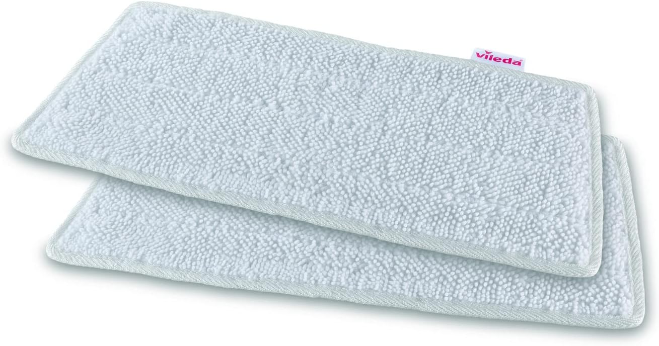 Vileda Steam XXL Mikrofaser Ersatzpads, Dampfreiniger Ersatzbezüge, Reinigung großer Flächen, entfernt bis zu 99,9% der Bakterien und Viren, für alle Böden, 2er Pack Weiß - Image 4