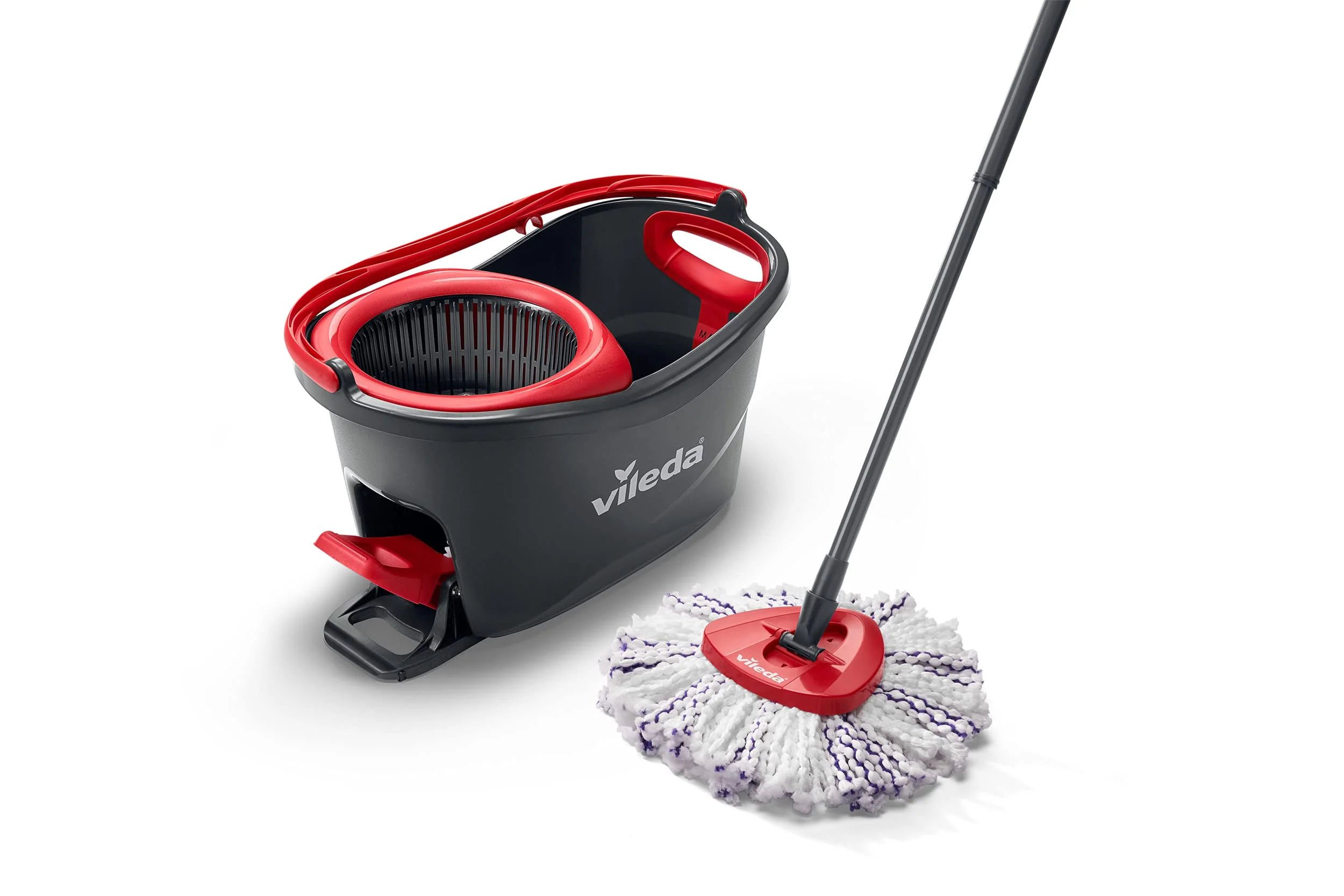 Vileda Turbo 3in1 Komplett Set, Wischmopp mit 3in1 Mikrofaser-Moppkopf, Eimer mit Schleuder, Teleskopstiel: 85 – 123 cm, entfernt 99% der Bakterien, nachhaltiges Wischsystem, Vileda Love it Clean - Image 7