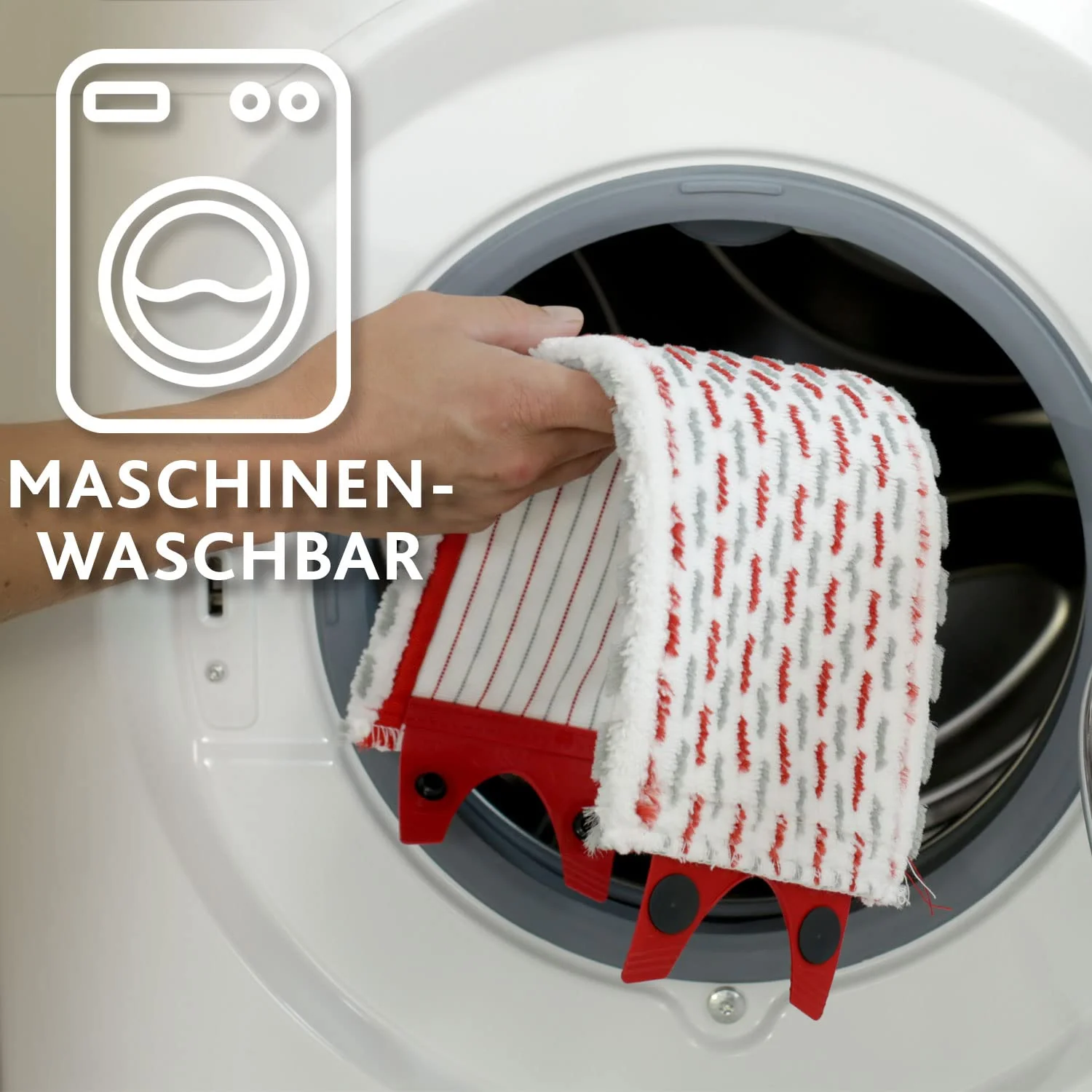 Vileda Ultramax Bodenwischer Ersatzbezug, Wischmopp Bezug Ultramat_Ultramax aus Mikrofasern, für alle Hartböden, Waschmaschinen geeignet, 1er Pack - Image 4