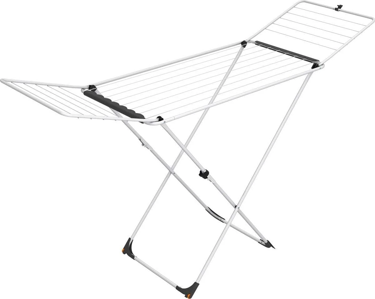 Vileda Universal Wäscheständer aus Stahl, 18 m Trockenleinenlänge, mit Rollen - Image 6