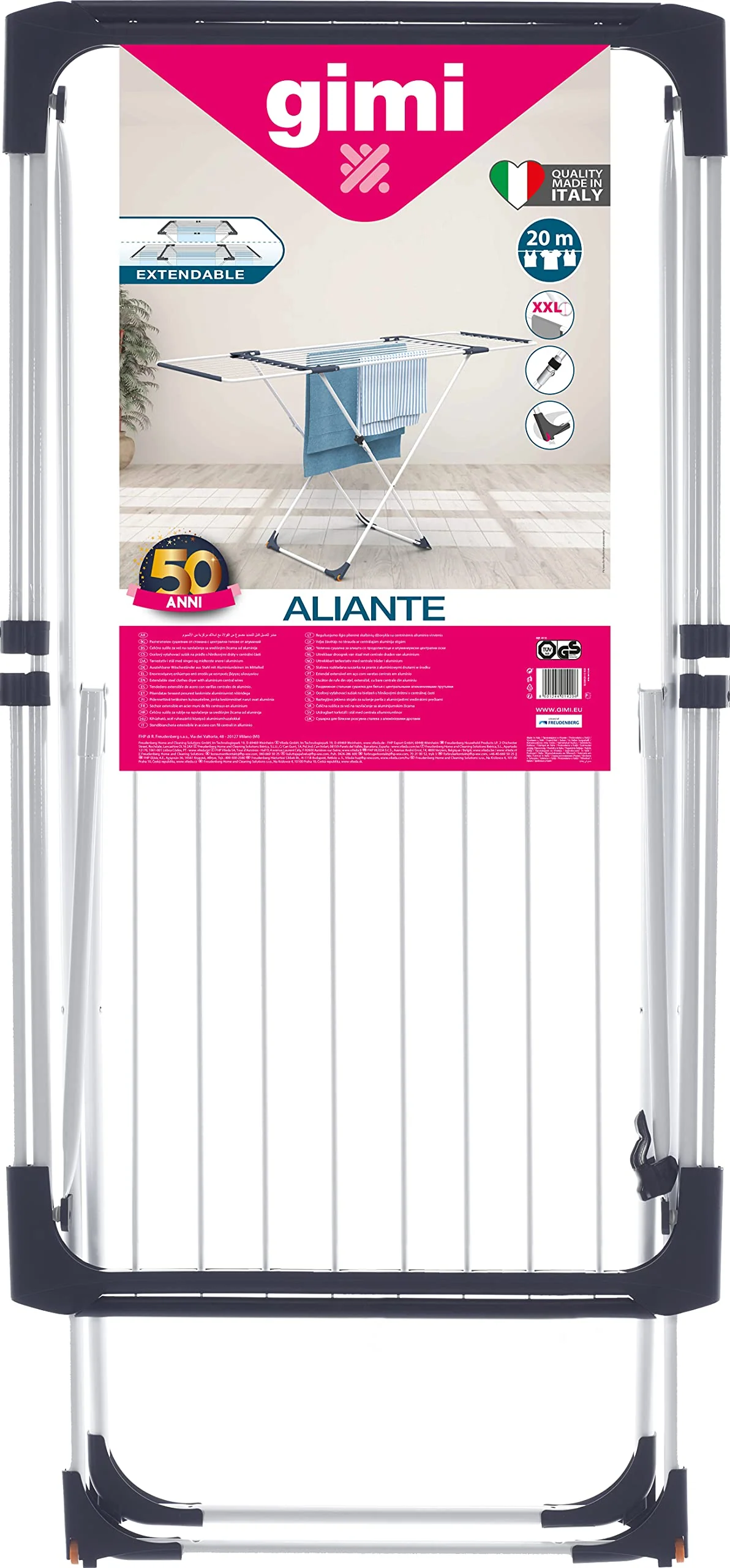 Vileda Wäschetrockner, Blau, Weiß, 1 - Pack - Image 11