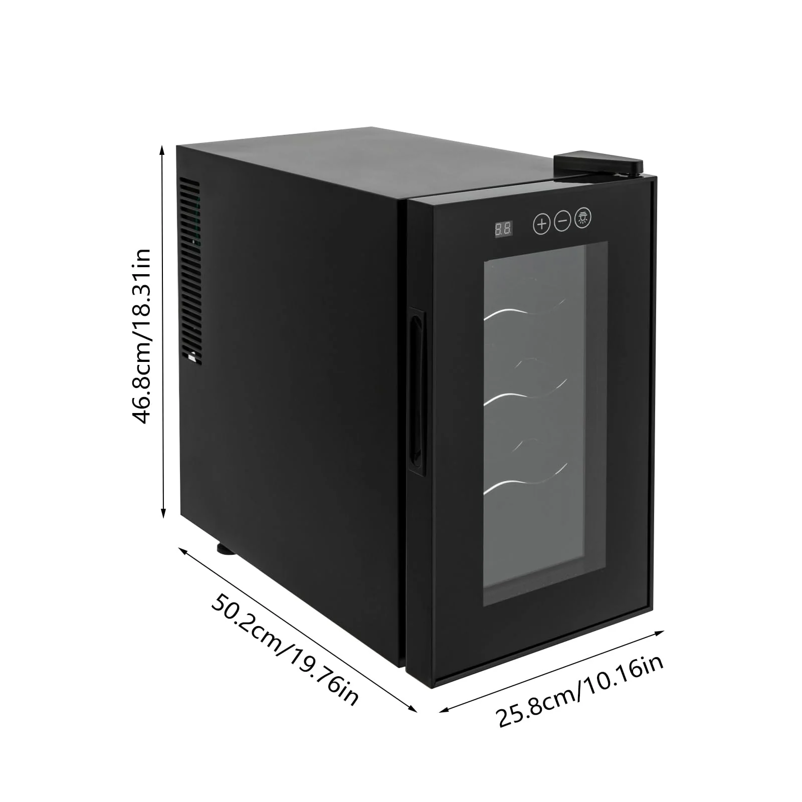 vinnyooc 8 Flaschen, Weinkühler, Weinkühler, Aufbewahrungsbox, freistehend, Kühlschrank, Weinkeller, Weinkeller, süßer Wein, für Zuhause, im Büro, Hotel - Image 9