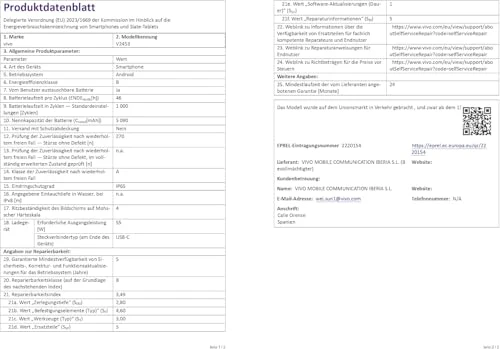 VIVO V50 Lite 4G Smartphone 8GB 256GB, 6,77" 120Hz P-OLED Bildschirm,50MP Sony Hauptkamera, Aura Light, 5200 mAh Akku, MediaTek Dimensity 6300, Android 15, Dual SIM, NFC, Purpurrot - Image 4